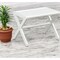 Homeroots 17" White Backless Bar Chair 380055 - alternate 4