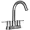Anzzi Remnants 4 in. Centerset 2-Handle High-Arc Bathroom Sink Faucet in Chrome with Drain Assembly L-AZ300CH - alternate 2