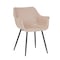 Leisuremod Markley Modern Leather Dining Arm Chair in Taupe EC26TP - alternate 1