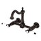 Kingston Brass Two-Handle Wall Mount Bridge Kitchen Faucet, Oil Rubbed Bronze KS1265BPL - alternate 1