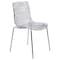 Leisuremod Astor Water Ripple Design Dining Chair, Clear AC20CL - alternate 1