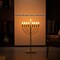 Vintiquewise Gold Finish Modern Contemporary Hanukkah Menorah with Remote Control for Home, Office, or QI004694.GD - alternate 3