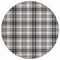 Homeroots 8' Black Ivory And Red Round Plaid Washable Indoor Outdoor Area Rug 597083 - alternate 5
