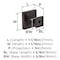 Amerock Pedestal 1-1/16 inch (27mm) Length Oil-Rubbed Bronze Cabinet Knob, 25PK 25VMP37024ORB - alternate 2