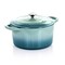 Crock-Pot Artisan 2 Piece 7 Quarts Enamled Cast Iron Dutch Oven in Aqua Blue 124961.02 - alternate 1