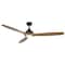 Vaxcel Niles, 60 in, Black Indoor/Outdoor Ceiling Fan, Elm Blades, LED, Remote, DC Motor F0141 - alternate 1