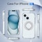 Alpha Digital iPhone 15 Case w/ Magnetic Ring Stand- Full Protection, Soft Flex -360 shockproof IP15-CLEAR - alternate 6