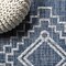 Jonathan Y Marokko Diamond Tribal Medallion Blue/Ivory 2 ft. x 8 ft. Indoor/Outdoor Runner Rug SMB127D-28 - alternate 6