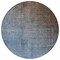 Homeroots 8' Round Blue and Green Round Ombre Washable Non Skid Indoor Outdoor Area Rug 563696 - alternate 8