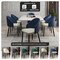 Leisuremod Paradiso Collection Modern Dining Seat in Blue with White Seat, 4PK PC50BUW4 - alternate 6