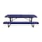 Leisure Craft 8' Standard Picnic Table, Perforated Metal, Portable, Navy T8XPP-PERF-NAVY - alternate 1