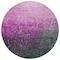 Homeroots 8' Blush And Dark Gray Round Ombre Washable Indoor Outdoor Area Rug 602859 - alternate 5
