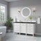 James Martin Vanities Brittany 60" Single Vanity in Bright White, w/ 3 CM Phantome Eclos Top 655-V60S-BW-3PHT - alternate 3