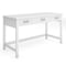 Martha Stewart Hutton Shaker Style Home Office 3 Drawer Desk in White w/Polished Brass Hardware ZG-ZP-20-WH-GLD-MS - alternate 1