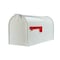 Solar Group Architectural Mailboxes Elite Classic Galvanized Steel Post Mount White Mailbox E1600WAM - alternate 1