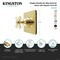 Kingston Brass Single-Handle Six-Way Diverter Valve with Square Trim Kit, Polished Chrome KS4041EX - alternate 2