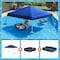 Sunjoy Pool Gazebo with 2 size wicker floating pool tray-Navy A109900101 - alternate 1