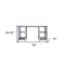 Homeroots 50" Silver Mirrored Writing Desk 402052 - alternate 6