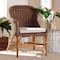 Bali & Pari Luis Bohemian Natural Seagrass and Rattan Arm Chair 250-13658-ZORO - alternate 8