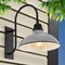 Jonathan Y Stanley 12.25" 1-Light Farmhouse Industrial Iron LED Gooseneck Arm Outdoor Sconce, Gray JYL7614D - alternate 7