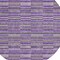 Homeroots 8' Purple And Lavender Round Striped Washable Indoor Outdoor Area Rug 587928 - alternate 6