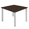 Regency Square Kee Medium Breakroom Table, 42 in W, 42 in L, Neo Walnut TB4242NWBPCM - alternate 1