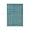 Homeroots 8' X 10' Teal Blue Gray And Brown Striped Washable Indoor Outdoor Area Rug 597436 - alternate 5