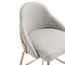 Manhattan Comfort Gracie Counter Stool  in Stone and Gold - Set of 2 2-CS019-GST - alternate 5