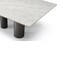 Homeroots 108" White and Black Marble and Stainless Steel Dining Table 718891 - alternate 6
