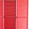 Homeroots 67" Red Wood Folding Three Panel Screen Room Divider 274726 - alternate 3
