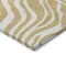 Homeroots 8' Gold And Ivory Round Animal Print Washable Indoor Outdoor Area Rug 600614 - alternate 8