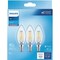 Signify 40W Equivalent Daylight B11 Candelabra Clear LED Decorative Light Bulb, 3PK 567388 - alternate 3