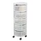 Home-Complete Kitchen Storage Rolling Cart with Wheels 5 Tier Rotating Baskets for Pantry, Bathroom, or Craft Room 83-106-W - alternate 6
