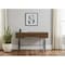 Homeroots 47" Brown and Black Wood and Metal Sled Computer Desk With Three Drawers 489914 - alternate 4
