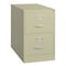 Hirsh 18" W 2 Drawer Vertical File Cabinet, Putty, Legal 14412 - alternate 1