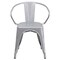 Flash Furniture Contemporary Chair, 21-1/2 in W 19" L 27-3/4" H, Integrated CH-31270-SIL-GG - alternate 6