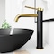 Vigo Lexington Single Handle Single-Hole Bathroom Vessel Faucet in Matte Gold and Carbon Fiber VG03028MGMB - alternate 5