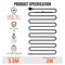Vevor Self-Regulating Pipe Heating Cable 5W/ft w/ Built-in Thermostat 18 Feet 5MLTV1-18 - alternate 6