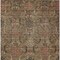 Homeroots 8' X 10' Brown Charcoal And Brick Red Damask Washable Indoor Outdoor Area Rug 603308 - alternate 5