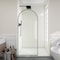 Anzzi Ember Series 74x 34in Framed Arch Fixed Shower Screen Door, Matte Black, 8mm Tempered Clear Glass SD-AZ18-01MB - alternate 11