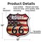 Signmission Route Us 66 Flag, 12 Inch X 12 Inch, Aluminum Metal Sign SHI-A-12-483 - alternate 4