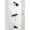 Kingston Brass Triple-Handle Tub and Shower Faucet with Knurled Handle, Matte Black KBX8130KNL - alternate 3