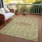 Homeroots 10' X 14' Sage Medallion Washable Indoor Outdoor Area Rug 607415 - alternate 4