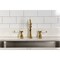 Kingston Brass Double-Handle Widespread Kitchen Faucet, Brushed Brass KB1797BPLLS - alternate 4