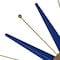 Homeroots 27" Blue And Gold Metal Silent Analog Starburst Wall Clock 626371 - alternate 4