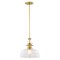 Vaxcel Beloit 1 Light Brushed Gold Farmhouse Pendant Light Clear Glass P0430 - alternate 1