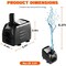 Simple Deluxe HealSmart 400GPH Submersible Pump with 8.2ft High Lift, 30W Ultra Quiet Fountain Water Pump with 3 LGPUMP400GV2 - alternate 3