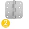 Global Door Controls 4 in Leaf W x 4 in Leaf H, Chrome CP4040-5/8-26D-M - alternate 1