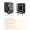 Vevor Insulated Food Pan Carrier Front Load Catering Box w/ Wheels 127 Qt Black BW-120 - alternate 4