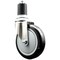Service Caster 5 Inch 316SS Black Polyurethane Wheel Swivel 1-3/4 Inch Expanding Stem Caster SCC-SS316EX20S514-PPUB-BLK-134 - alternate 1